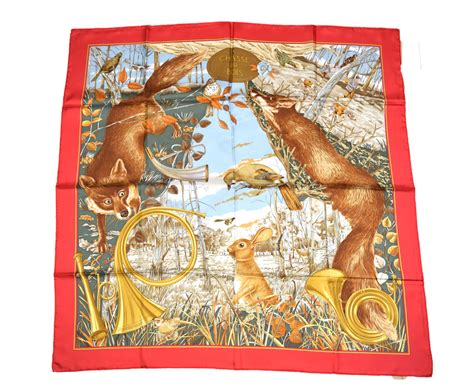 hermes scarf fox